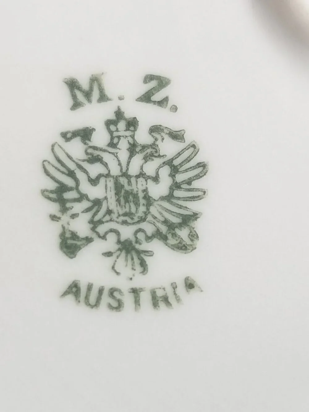 Antique MZ Austria Moritz Zdekauer Violet Floral Porcelain Candy Dish * READ*